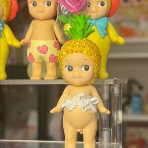 Hand bedazzled pineapple Sonny angel